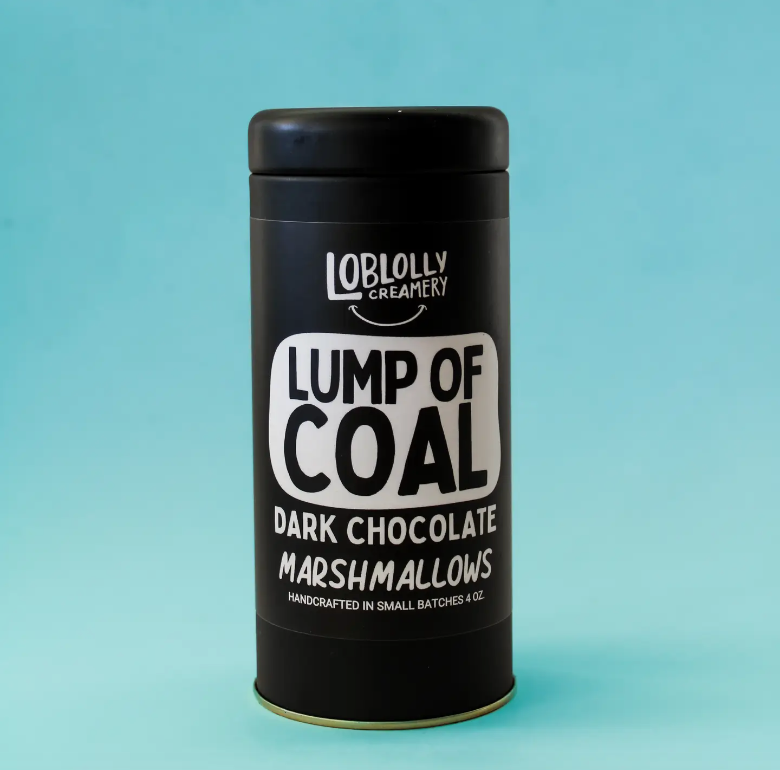 "Lump of Coal" Dark Chocolate Marshmallows